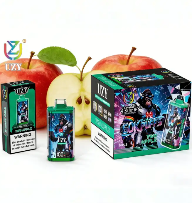 UZY Crystal Star 60000 60K Puffs Smart Display Rechargeable Original  Disposable Vape