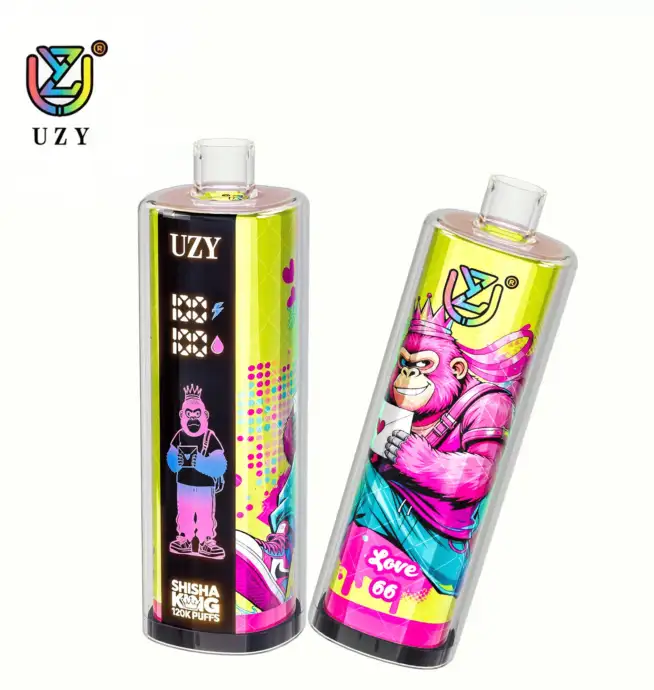 UZY Shisha Hookah King 120000 120K Puffs Smart Screen Original LED Display  Disposable DTL Vape Pen