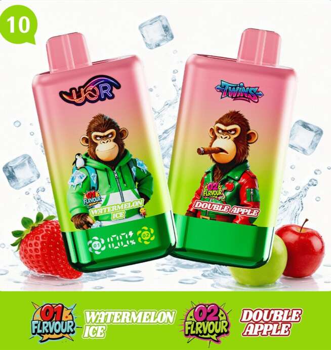double flavored vape UOR Twins 80000 80k Puffs Flavor Dual Mesh Disposable with LED Display EU Warehouse – 24H VAPE Select Flavor:Banana ice Tank Type=MTL Bang 60000 Refillable Puffs