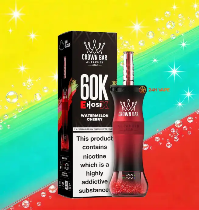 Al Fakher Crown Bar E-Hose X 60k 60000 Puffs Dual Mode LCD Display  Disposable Vape Pen EU Warehouse - 24H VAPE