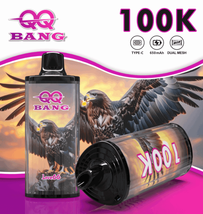 QQ Bang 100000 100K Puffs Dual Mesh Original Rechargeable Disposable Vape - 24H VAPE QQ Bang 100000 100K Puffs Dual Mesh Original Rechargeable Disposable Vape - 24H VAPE