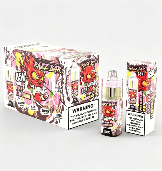 Razz Bar 65000 65K+ Puffs Disposable Vape | High Capacity Rechargeable Vape  with Adjustable Airflow - 24H VAPE