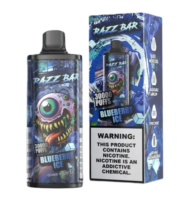 Razz Bar 30000 30K Puffs Disposable Vape | Long Lasting Rechargeable Vape  with Adjustable Airflow