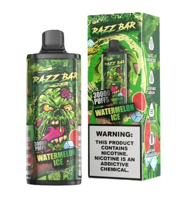 Razz Bar 30000 30K Puffs Disposable Vape | Long Lasting Rechargeable Vape  with Adjustable Airflow - 24H VAPE