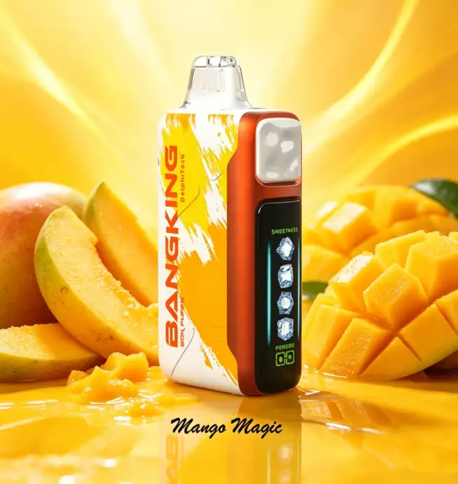 Bang King Ice Cool 60000 60K Puffs Adjustable Ice Level LED Display Disposable  Vape Japan warehouse