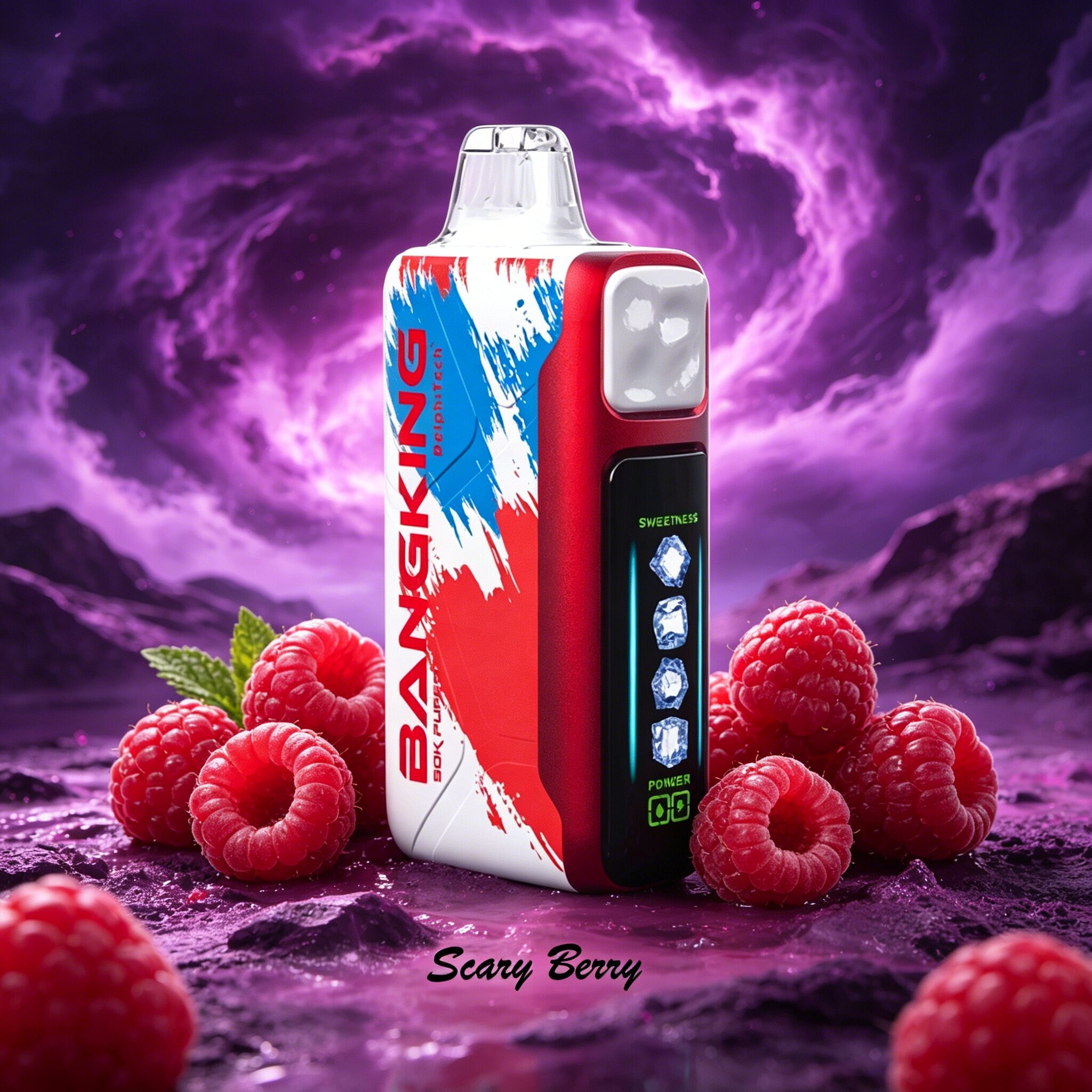 Bang King Ice Cool 60000 60K Puffs Adjustable Ice Level LED