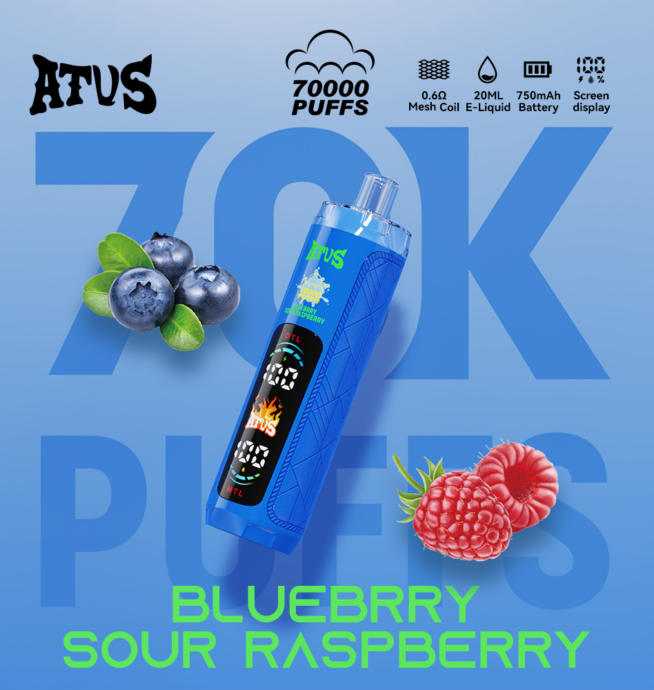 ATVS 70000 70K Puffs Original DTL/MTL Modes LED Display Disposable DTL Vape  Pen - 24H VAPE