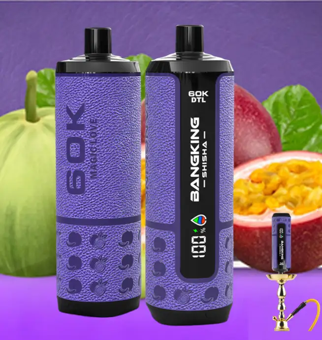 Bang King Shisha 60000 60K パフ LED ディスプレイ 使い捨て DTL