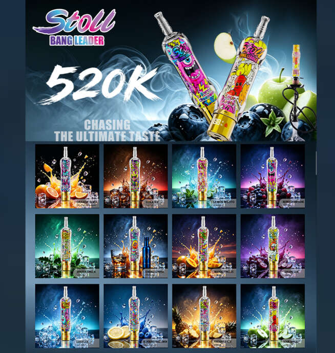 Bang Leader Stoll 520K LCD Display Disposable Shisha Hookah Vape