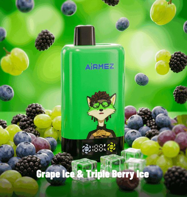 Airmez Fox 2 in 1 Pro 80000 80K Puffs Dubbele Smaak LED-display