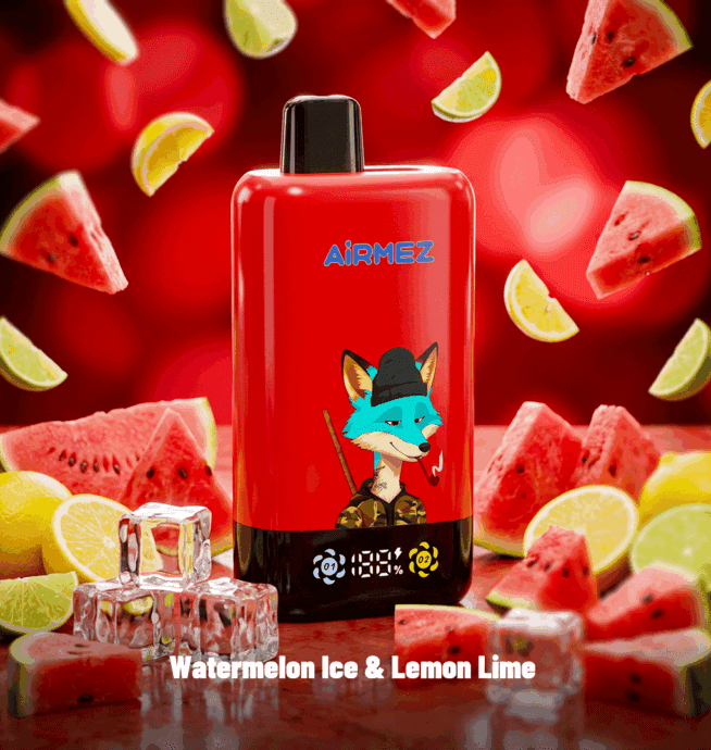 Avidartisan & Lightning Vapes PROセット Airmez Fox 2 in 1 Pro 80000 80K Puffs Dubbele Smaak LED-display